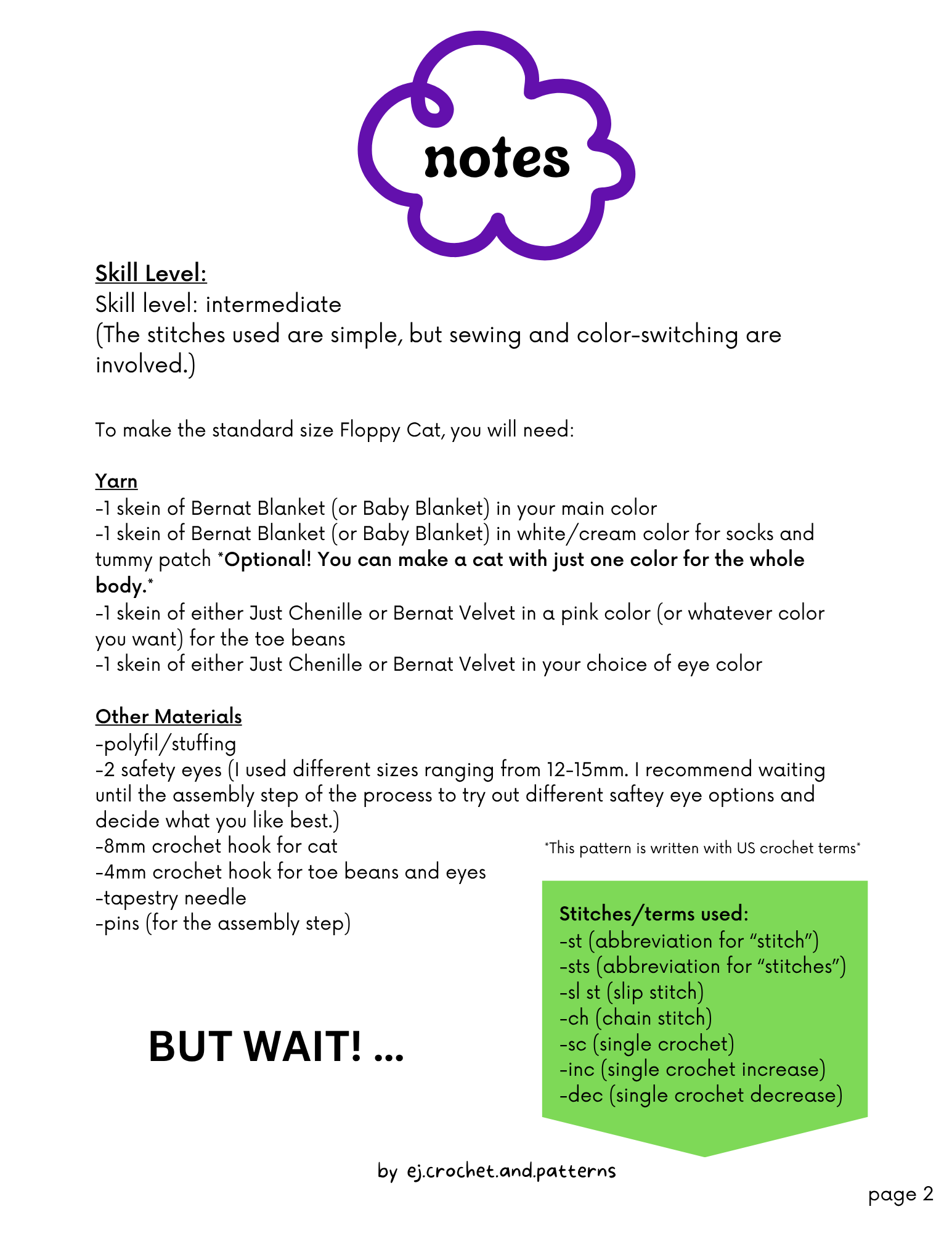 floppy cat – pdf crochet pattern - Image 5