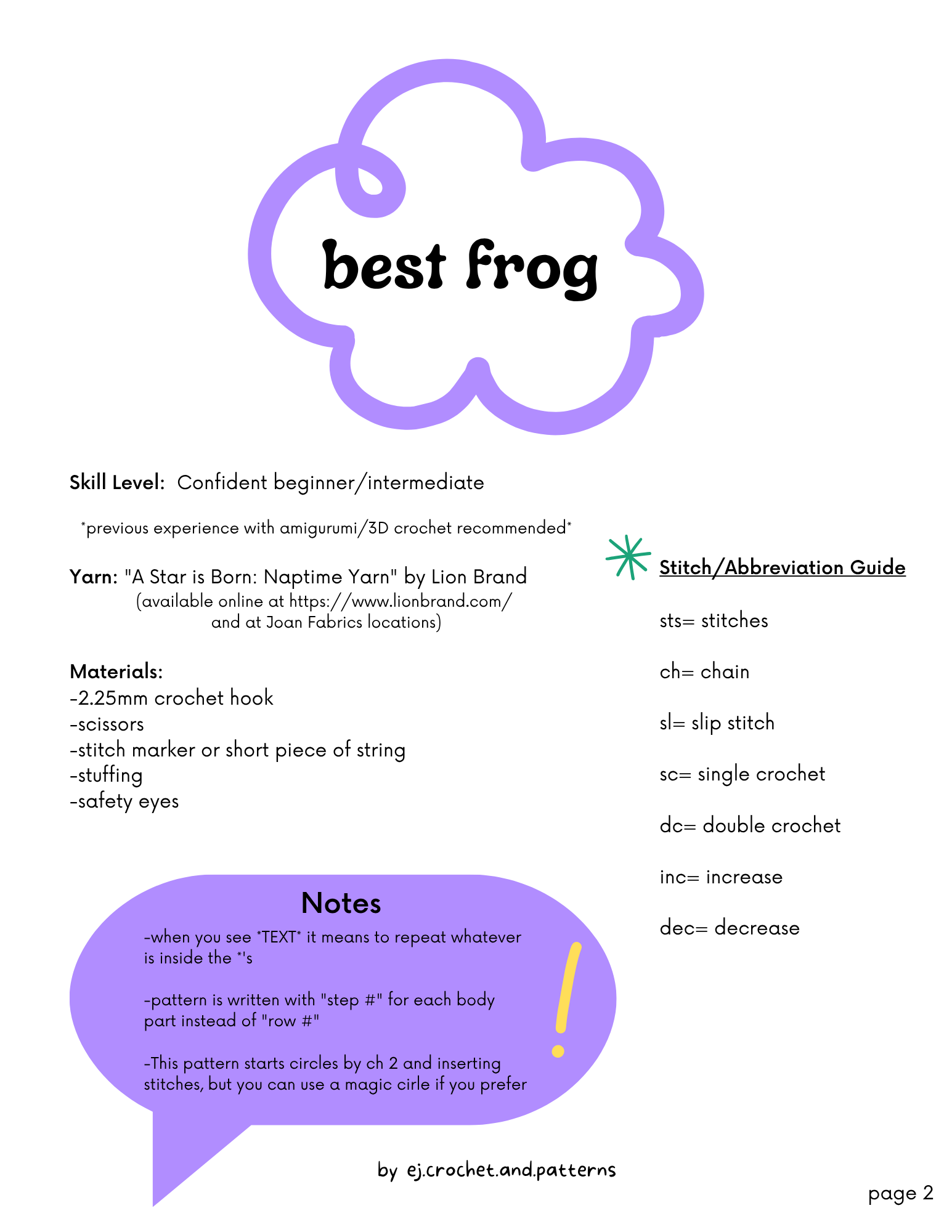 the best frog – pdf crochet pattern - Image 5