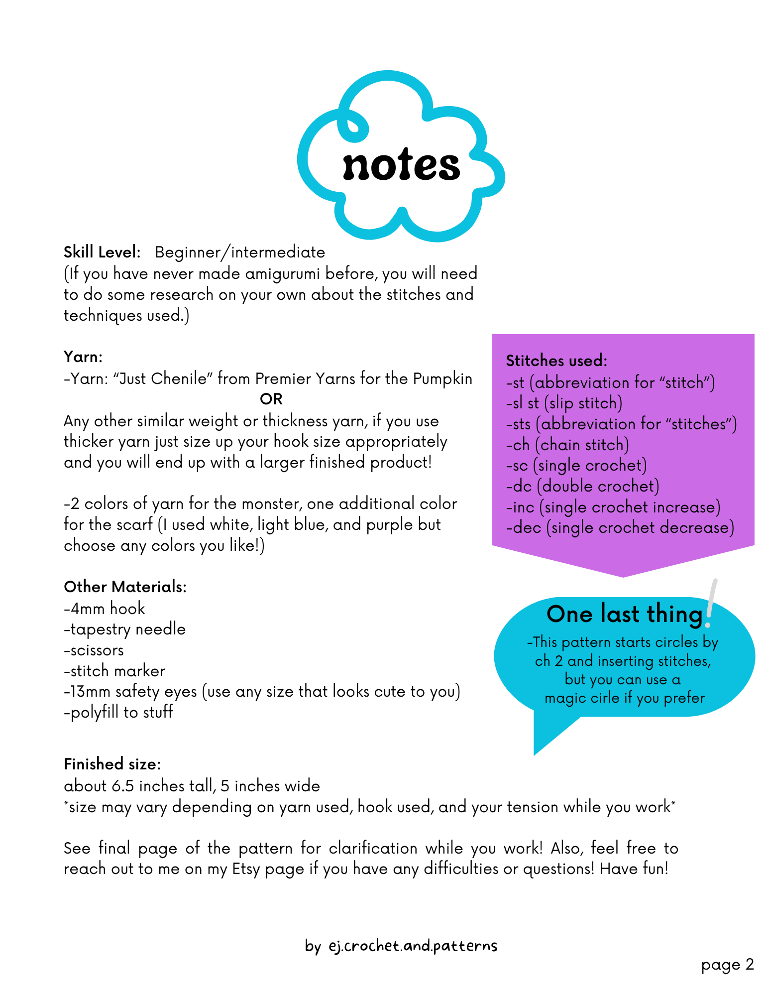 snow monster/yeti – pdf crochet pattern - Image 4