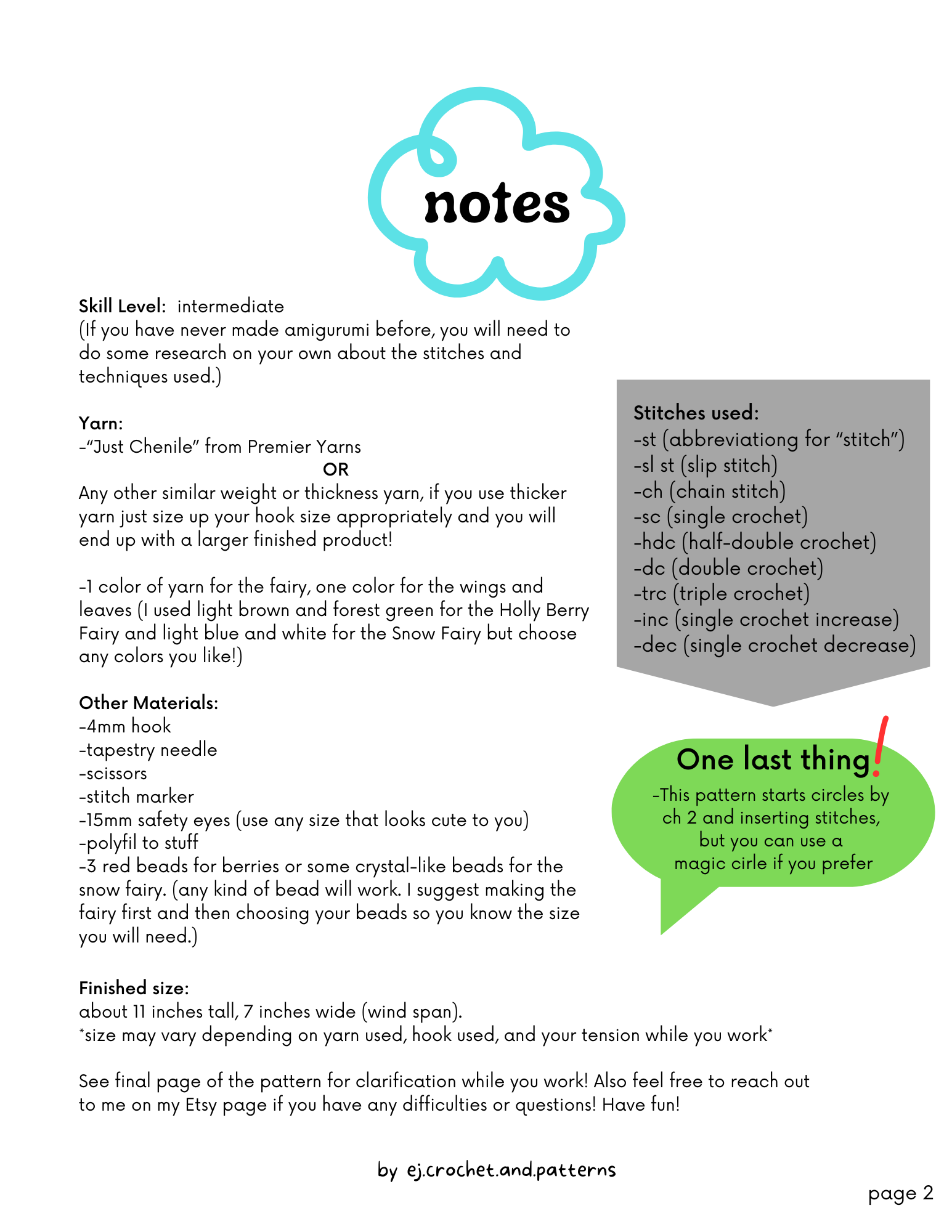 winter fairies – pdf crochet pattern - Image 7